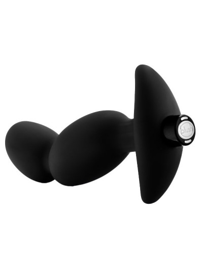 Черный анальный вибратор Silicone Vibrating Prostate Massager 04 - 16,5 см.