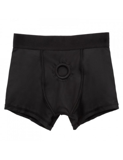 Черные трусы-боксеры BOUNDLESS BOXER BRIEF HARNESS S/M