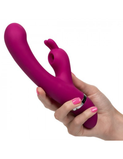 Лиловый вибратор-кролик Foreplay Frenzy Bunny Kisser