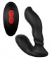 Черный вибромассажер простаты Remote Booty Pleaser - 12 см.