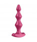 Малиновая анальная пробка с вибрацией Lolli Plug 1 - 13,5 см.