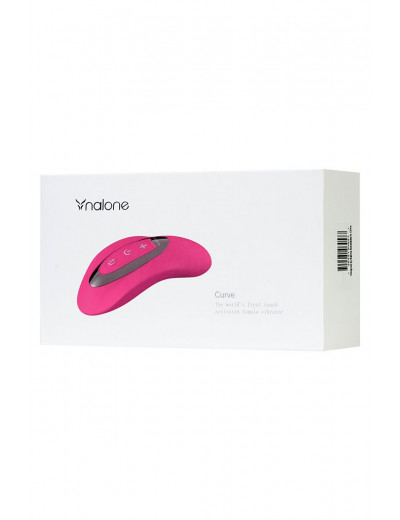 Розовый вибромассажер Nalone Curve