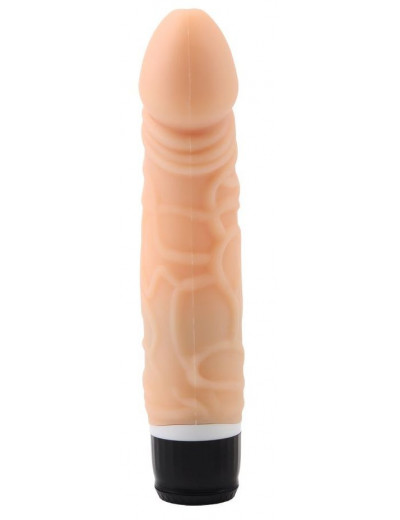 Телесный вибратор-реалистик Thick Realistic Dildo - 19,5 см.