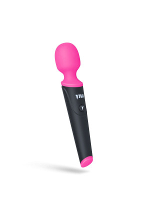 Розово-черный вибромассажер Yiva Power Massager