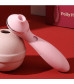 Розовый мембранный вибростимулятор клитора Polly Plus - 16,8 см.
