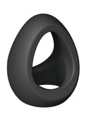 Черное фигурное эрекционное кольцо Flux Ring