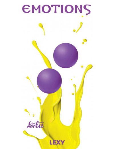 Фиолетовые вагинальные шарики без сцепки Emotions Lexy Medium
