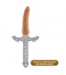 Насадка-фаллоимитатор для трусиков с плугом Realistic 7.5 Inch Lock On Dildo - 19 см.