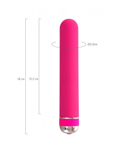 Розовый нереалистичный вибратор Mastick - 18 см.