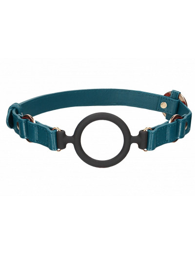 Кляп-кольцо на зеленых ремешках Silicone Ring Gag
