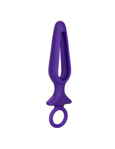 Фиолетовая силиконовая пробка с прорезью Silicone Groove Probe - 10,25 см.