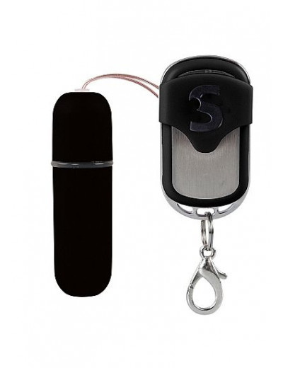 Черная вибропуля  Remote Vibrating Bullet с пультом ДУ