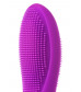 Фиолетовый вибратор с ресничками JOS DESI - 18,5 см.