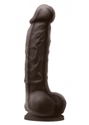Коричневый фаллоимитатор Dual Density 8 Dildo - 25,4 см.