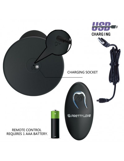Анальная пробка с вибрацией и пультом управления Remote Control Vibrating Plug - 11 см.