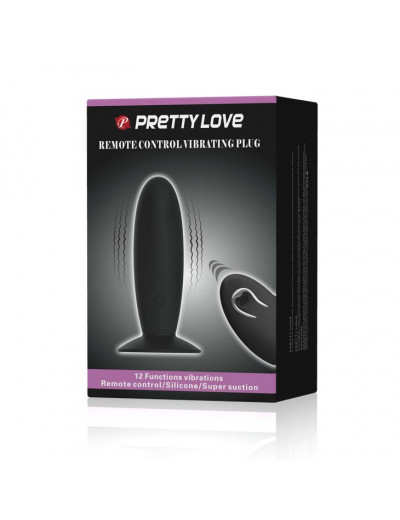 Анальная пробка с вибрацией и пультом управления Remote Control Vibrating Plug - 11 см.