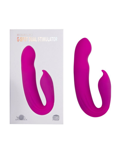 Розовый вибратор G-Spot Dual Stimulator - 17,1 см.