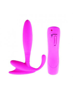Розовый стимулятор простаты Anal Pleasure 7 Mode Prostate - 12 см.