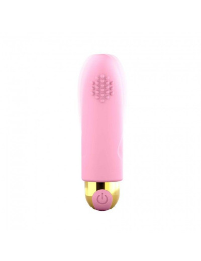 Розовый вибратор на палец Touch Me - 8,6 см.