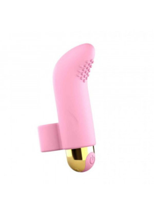 Розовый вибратор на палец Touch Me - 8,6 см.