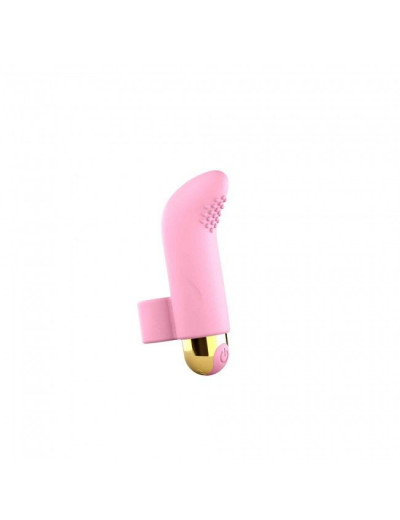 Розовый вибратор на палец Touch Me - 8,6 см.