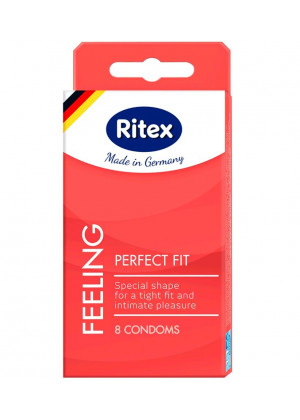 Презервативы анатомической формы с накопителем RITEX PERFECT FIT - 8 шт.