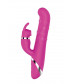 Розовый вибратор-кролик NAGHI NO.41 RECHARGEABLE DUO VIBRATOR - 24 см.