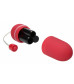 Красное гладкое виброяйцо Vibrating Egg - 8 см.