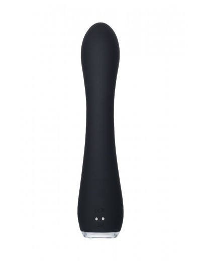 Черный вбратор PPP SHIO-PRO - 21 см.