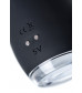 Черный вбратор PPP SHIO-PRO - 21 см.
