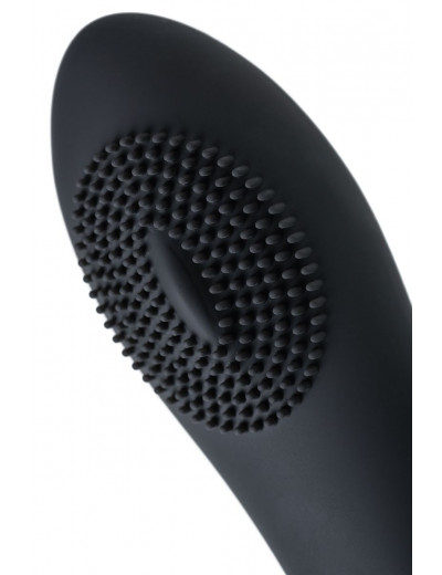 Черный вбратор PPP SHIO-PRO - 21 см.