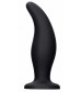 Черная анальная пробка Curve Butt Plug - 11,4 см.