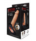 Черный поясной полый фаллоимитатор Lust Hollow Strap-On - 23 см.