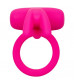 Розовое перезаряжаемое кольцо Silicone Rechargeable Triple Clit Flicker