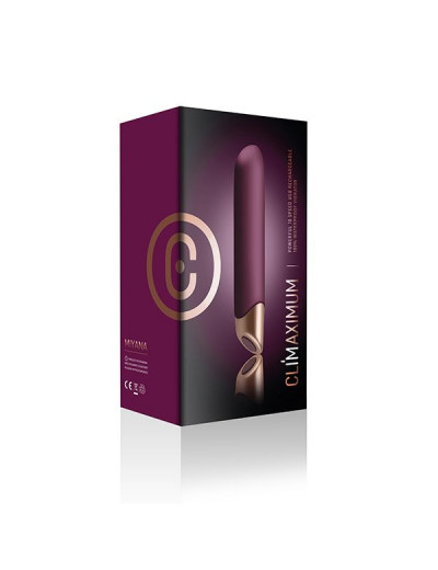 Фиолетовый вибратор Climaximum Miyana - 15,4 см.