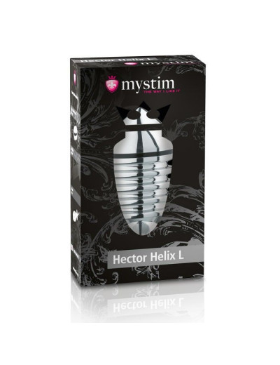 Анальный плаг для электростимуляции Hector Helix Buttplug L - 11,5 см.