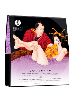 Соль для ванны Lovebath Sensual lotus, превращающая воду в гель - 650 гр.