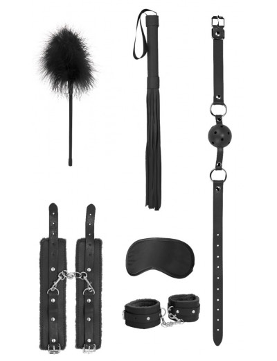 Черный игровой набор Beginners Bondage Kit