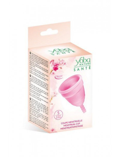 Розовая менструальная чаша Yoba Nature Coupe - размер S