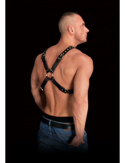 Черная мужская портупея Adonis High Halter