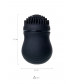 Черный стимулятор клитора PPP CURU-CURU BRUSH ROTER