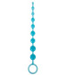 Голубая анальная цепочка-елочка Pleasure Beads - 30 см.