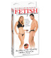 Полый страпон унисекс телесного цвета с вибрацией For Him or Her Vibrating Hollow Strap-On - 15 см.
