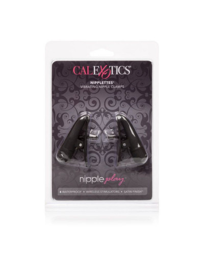 Чёрные виброклипсы на соски Nipple Play Nipplettes