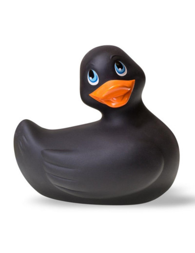 Чёрный вибратор-утенок I Rub My Duckie