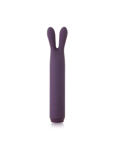 Фиолетовый вибратор с ушками Rabbit Bullet Vibrator - 8,9 см.
