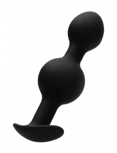 Черная анальная пробка N 90 Self Penetrating Butt Plug - 10,4 см.