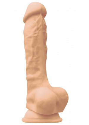 Телесный фаллоимитатор на присоске 7 Dildo - 22,3 см.