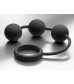 Анальные шарики Tom of Finland Silicone Cock Ring with 3 Weighted Balls