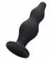 Черная анальная пробка Bubble Butt Plug - 11,6 см.